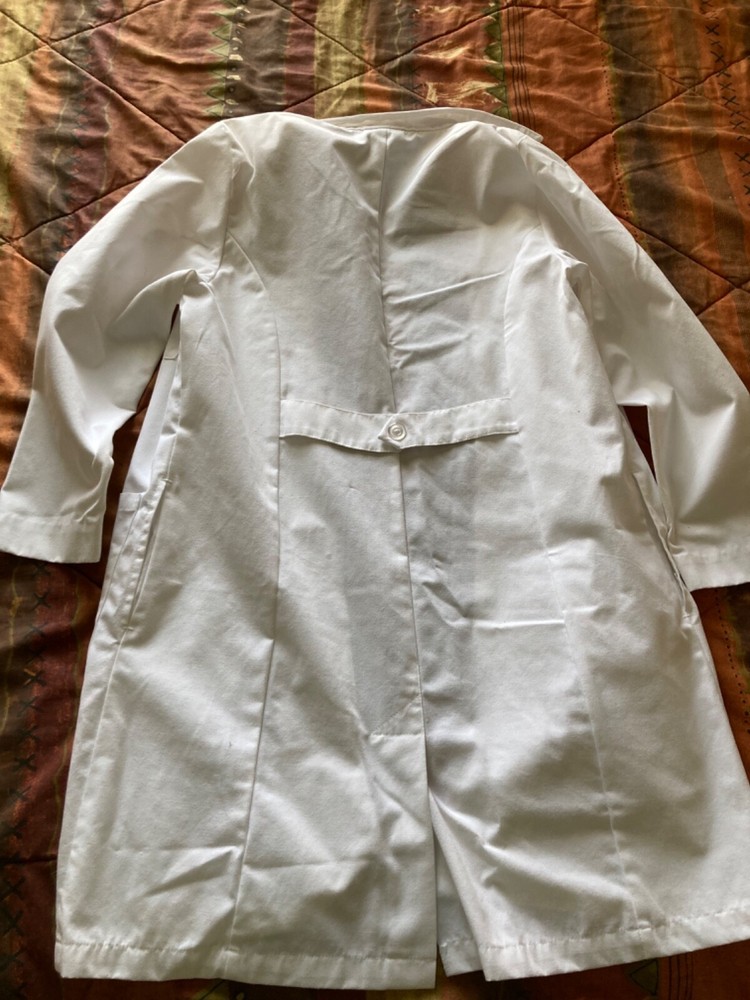 Landau white lab coat. size 8