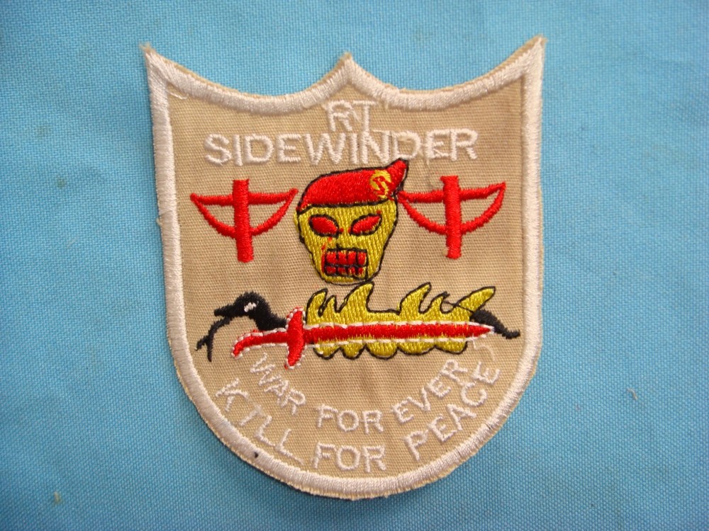 VIETNAM WAR PATCH, US 5th SF Grp  MACV- SOG RT SIDEWINDER