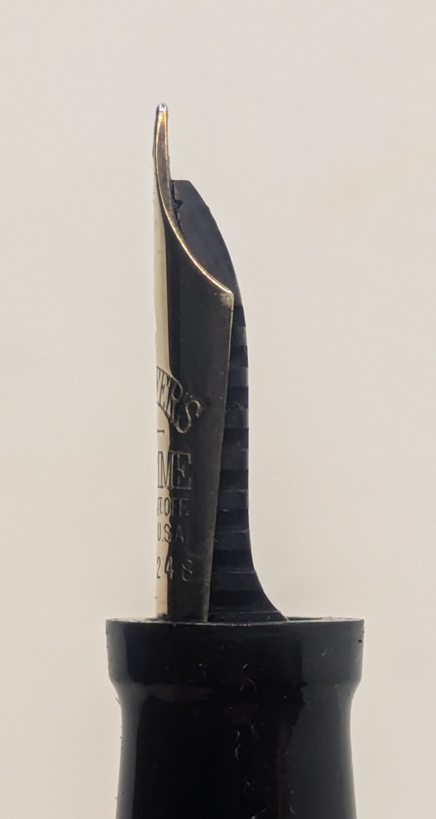 1920's Sheaffer Jade Green Senior Flattop Fountain Pen Large 14K Lifetime Nib