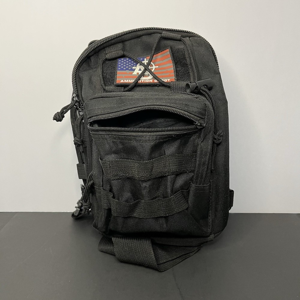 Airsoft Mini Carrier Backpack/Cross Body Bag With Patch