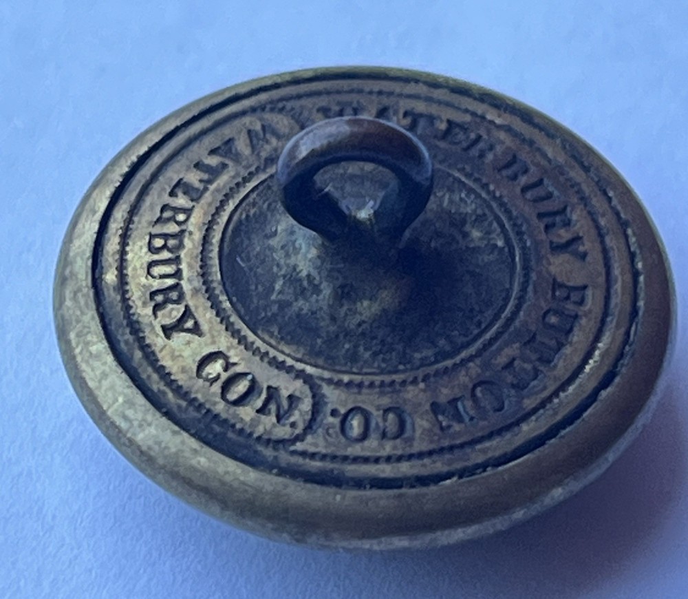 Vermont Civil War - Indian War Button 2 piece Waterbury