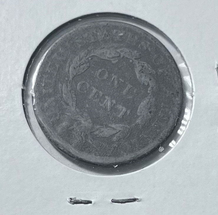1837 coronet head large cent