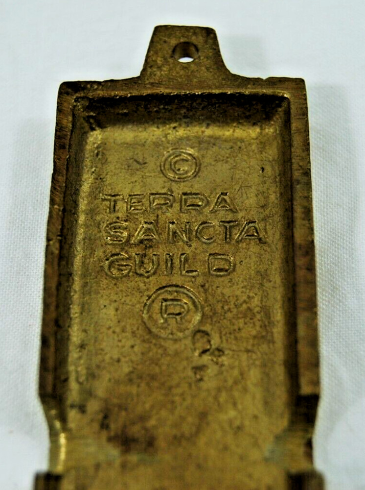 Terra Sancta Guild WELCOME Brass Door Knocker