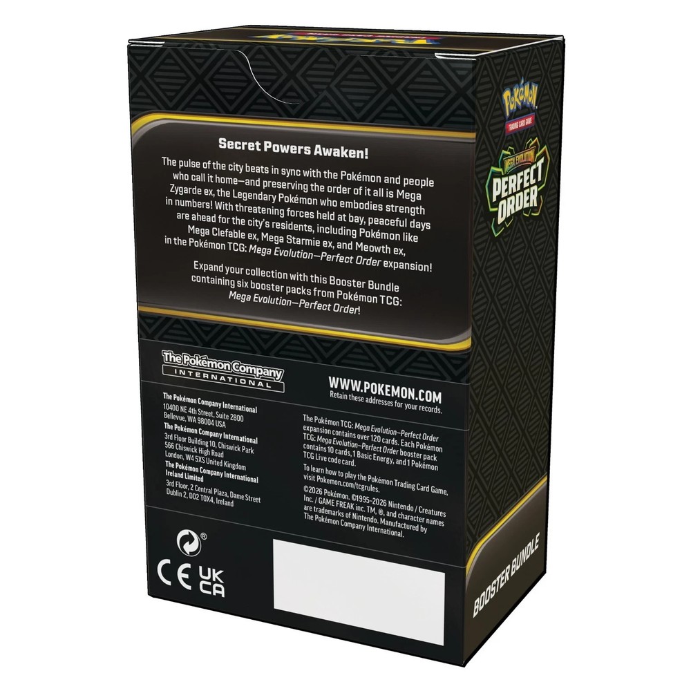 Pokemon Trading Card Game Mega Evolution Perfect Order Booster Bundle 6 Pack