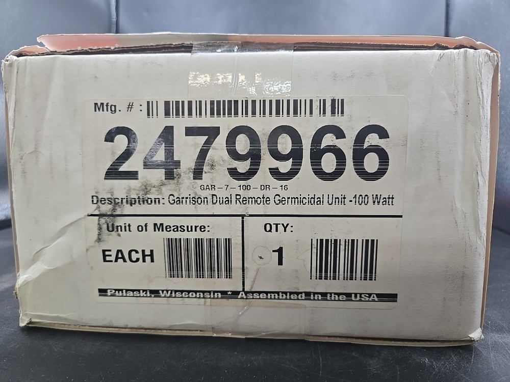 Garrison GAR7-100DR Dual Remote Germicidal Unit