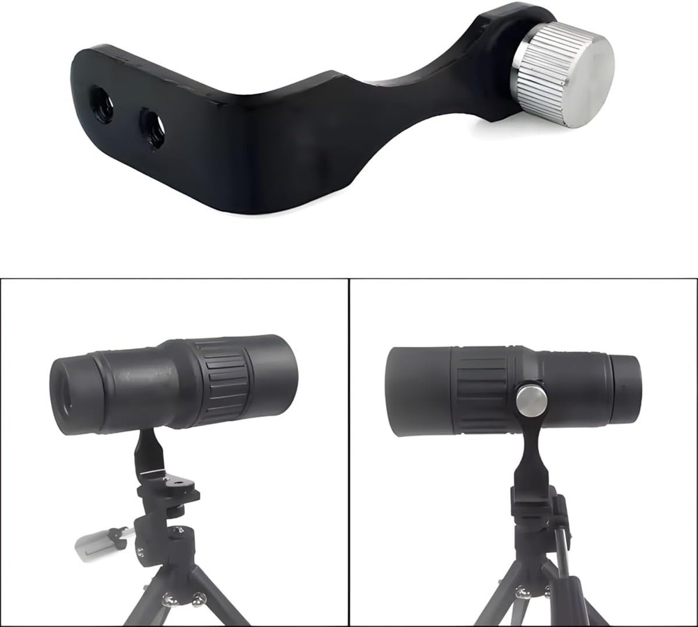 Universal L-Type Metal Binocular Tripod Adapter for Steady Viewing Adventures