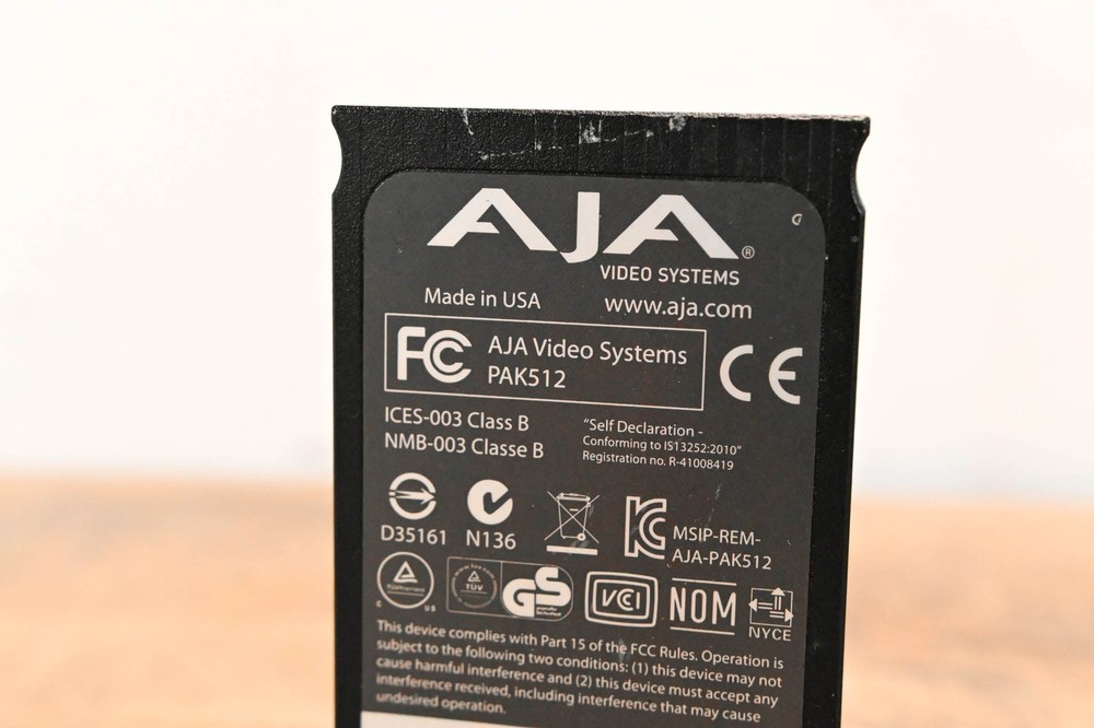 AJA PAK512 SSD Module for Ki Pro Systems CG01WEH