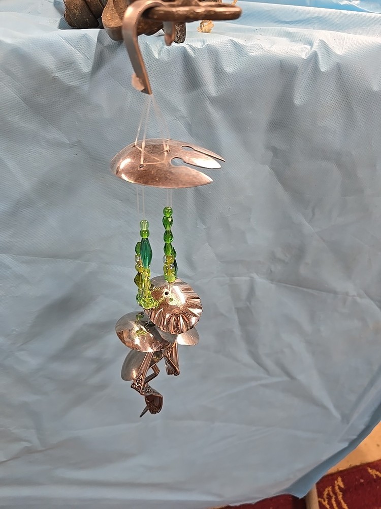 Spoon/flatware Mushroom Wind Chime