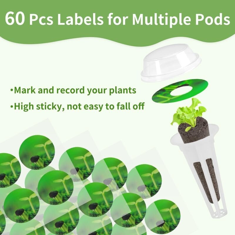148 pcs Grow Anything Kit Hydroponic Accessories Seed Pods A&B Nutrient Refill