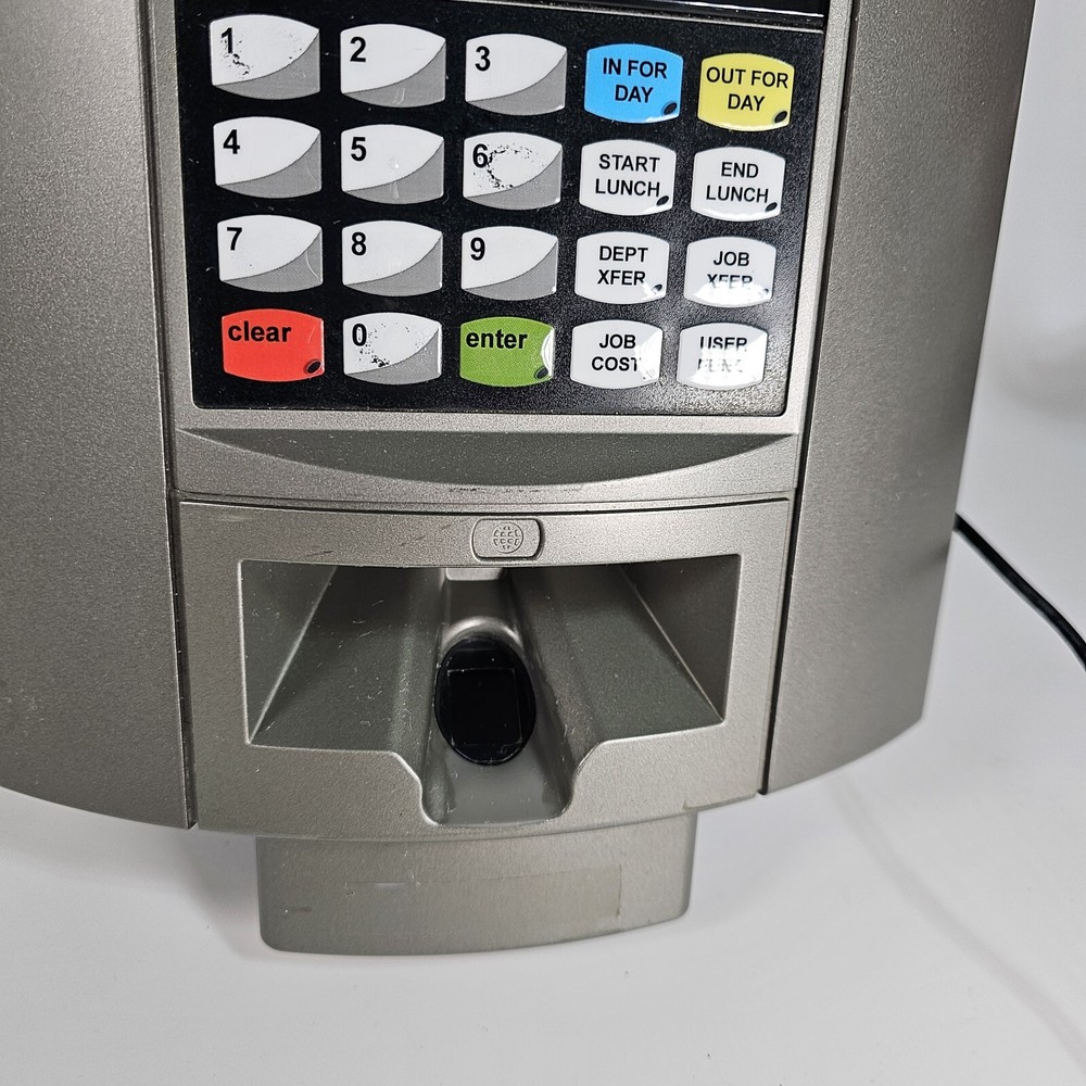 (X3) ATS MAXIMUS Terminal Keypad Timecard Reader Time Clock Work Employee Punch