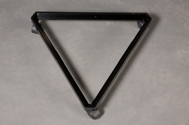 Gridwall Grid Wall Triangle Triangler Display Base Casters Rolling Black 24"