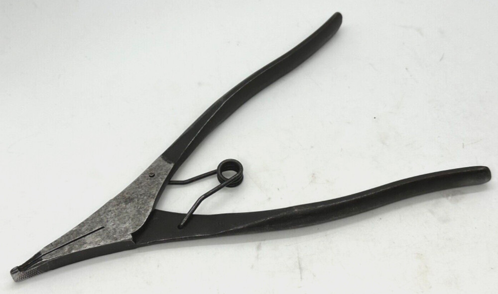 🇺🇸 Diamalloy Tools Snap Ring Pliers Retaining 90° Offset Tip 8" Long Serrated