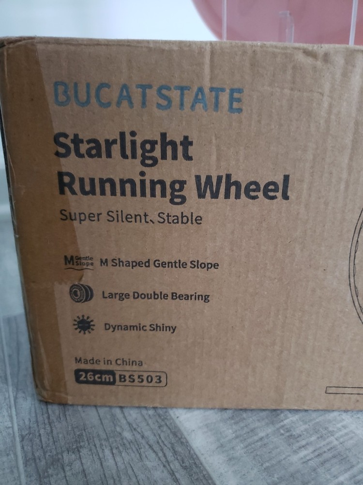 BUCATSTATE Starlight Running Wheel 26 cm Super Silent, Stable