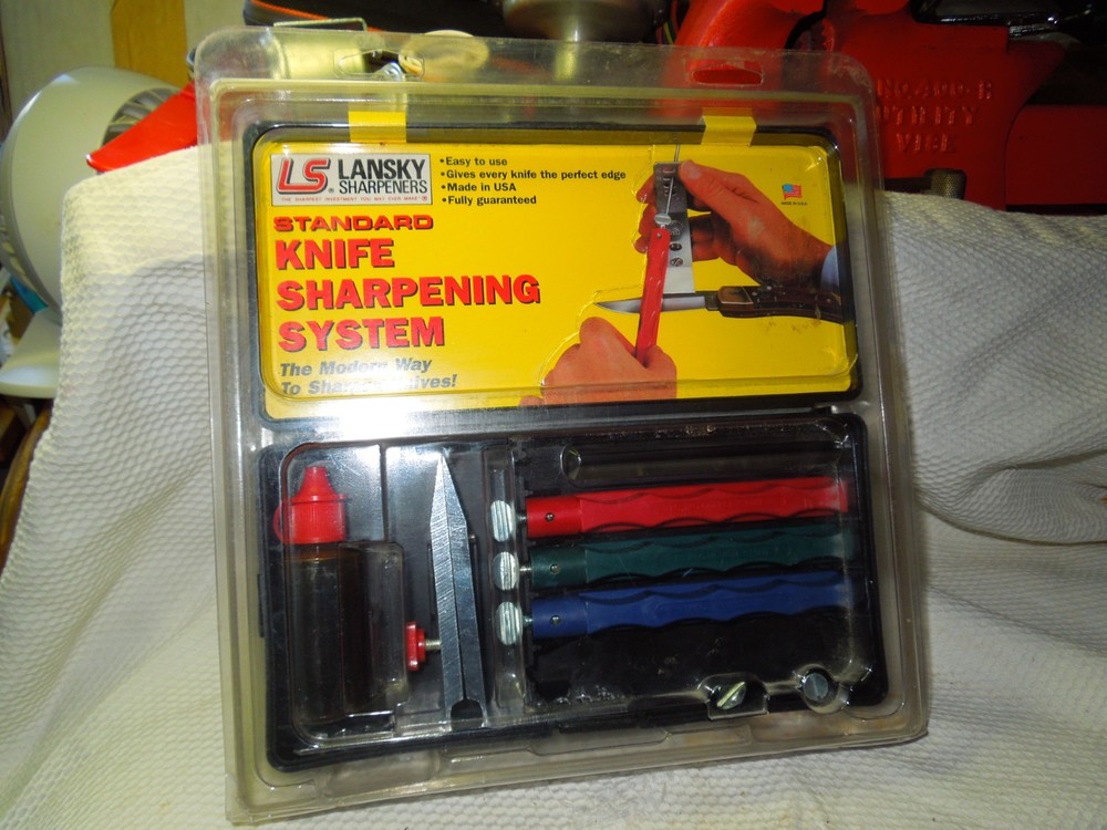 Lansky Standard Precision 3-Stone Knife Sharpening System with Mount | LKC03