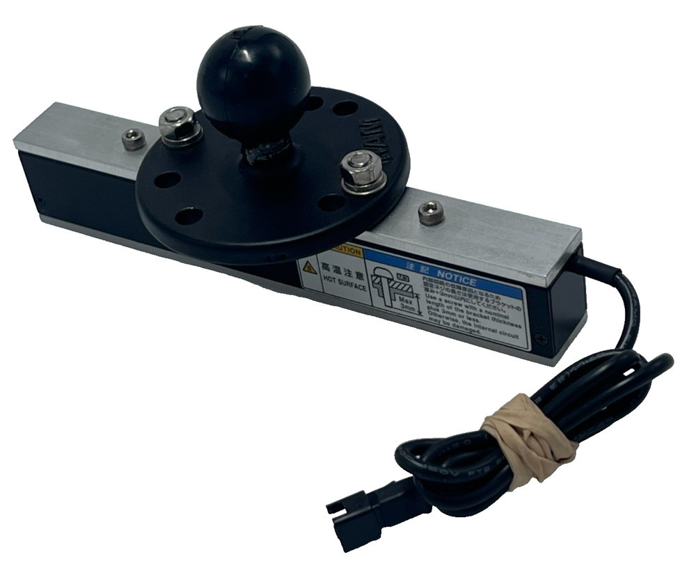 Keyence CA-DBB13 Blue LED Bar Light, OP-42282 Diffuser Plate, 1" ram ball