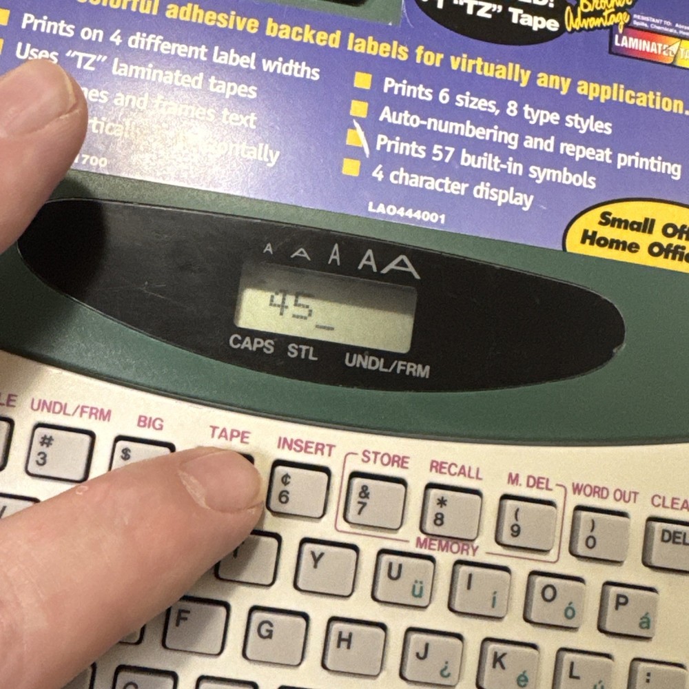 Brother P-Touch Wireless Label Maker printer Electronic works batteries included