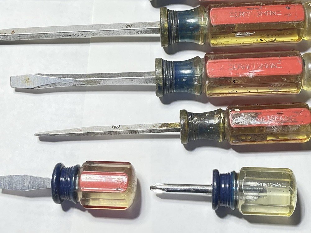 10 Craftsman Screwdrivers Not A Set , Used