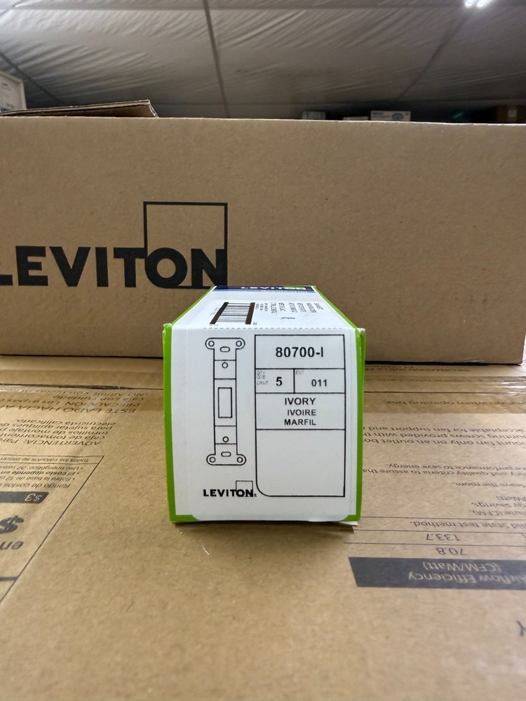 Leviton 80700-I Toggle Switch Blank Inserts IVORY SET OF 5