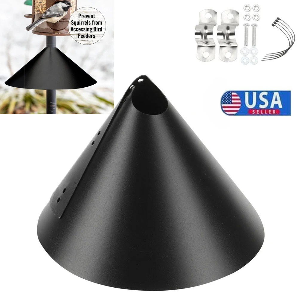 Around Wrap Squirrel Baffle Bird Feeder Squirrel Proof Baffle Wrap 12" 14" 16"