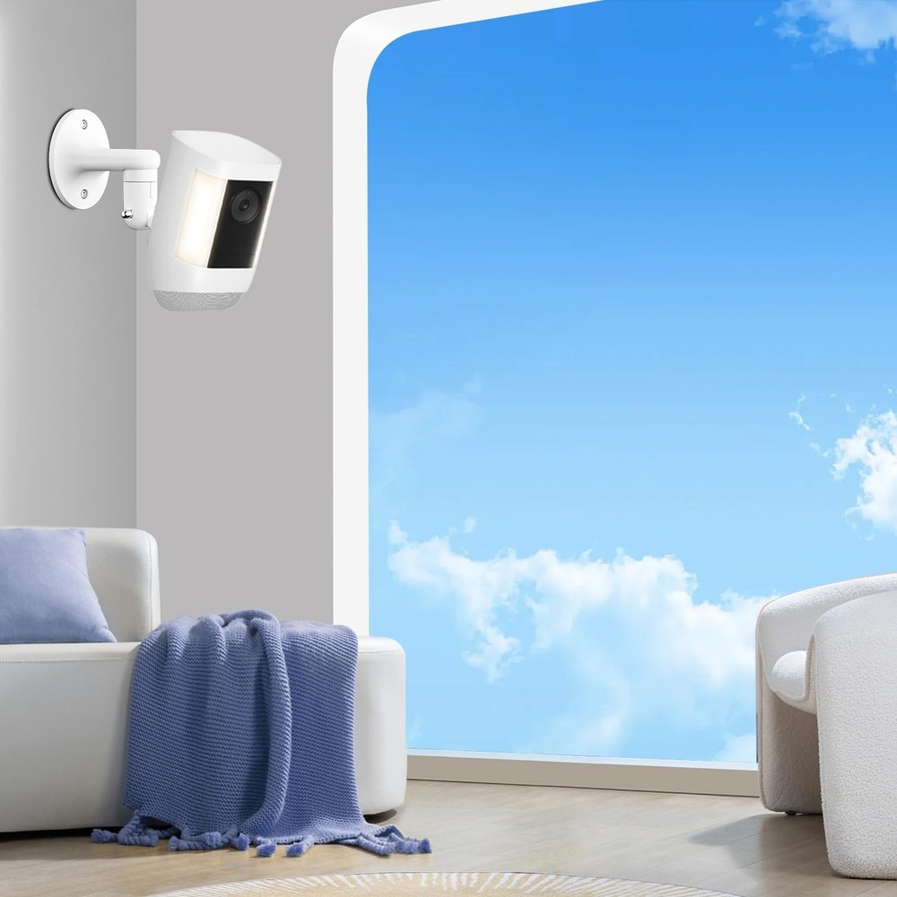 2Pack Wall Mount for Ring Spotlight Cam Battery and 2 Pack, White