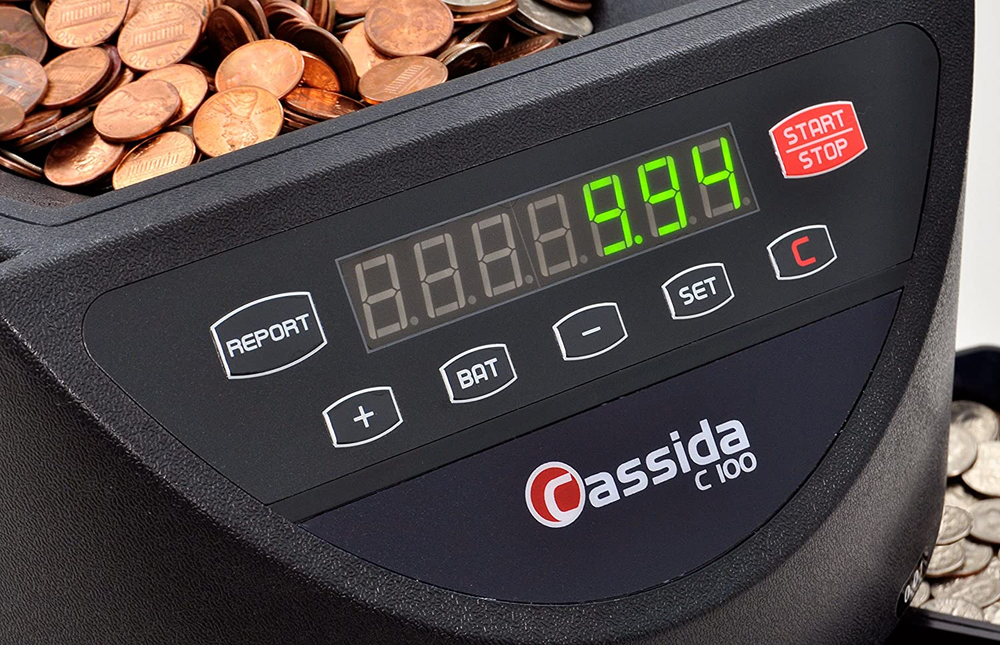 Electronic Automatic Coin Sorter Counter Separator Machine LED Display 110 VAC