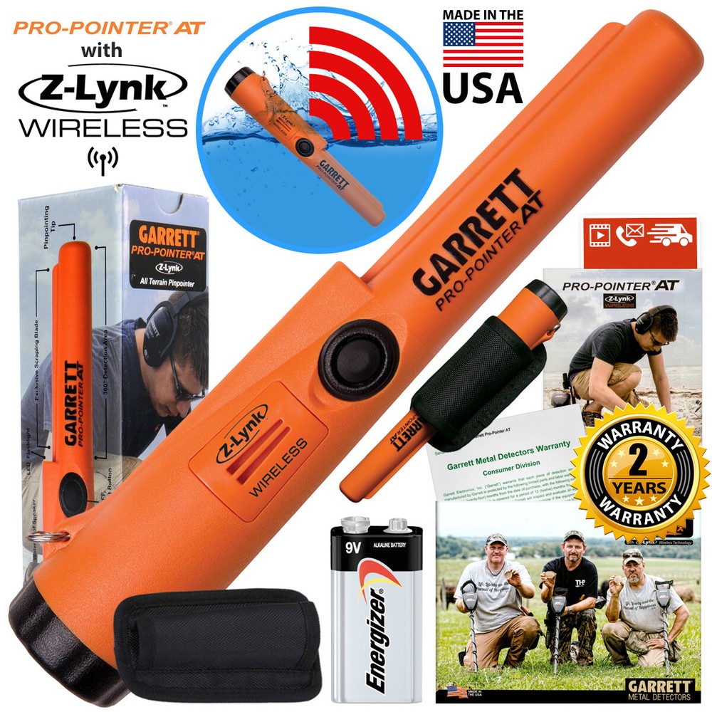 Garrett Pro Pointer AT Z-Lynk Pinpointer with MS-3 Wireless Headphones Kit