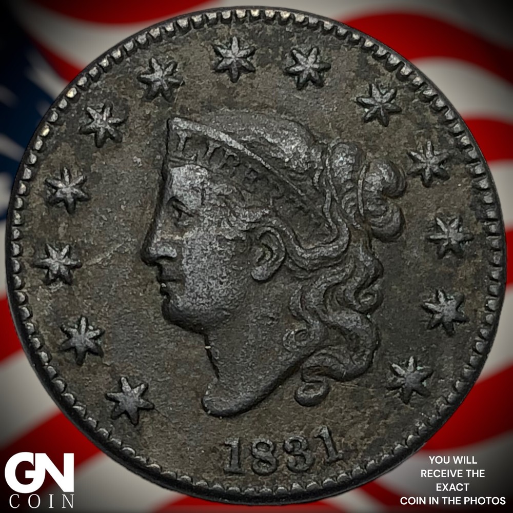 1831 Coronet Head Large Cent  M5204