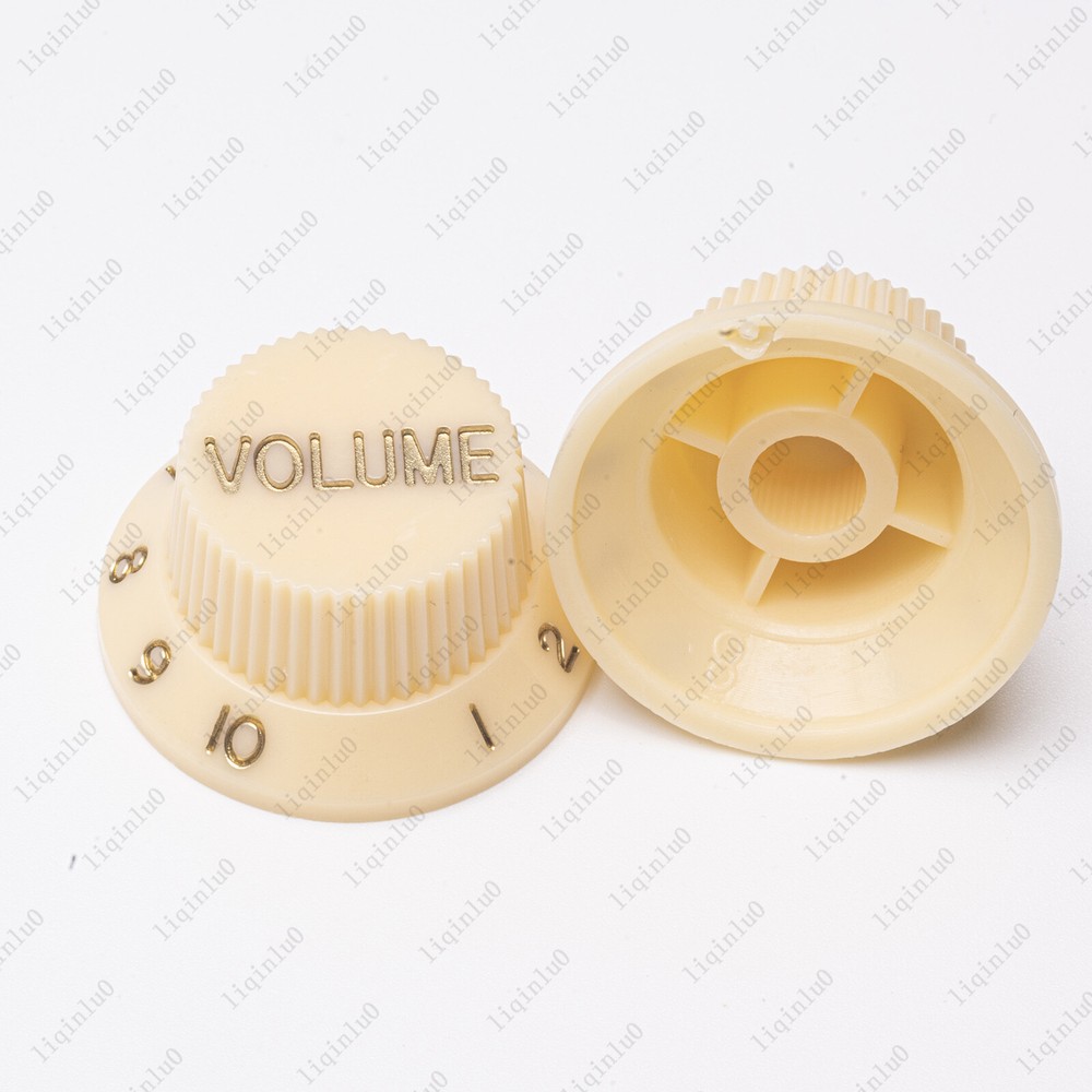 Cream /Gold Numbers ST Electirc Guitar Knobs Volume Tone Knob For Stratocaster
