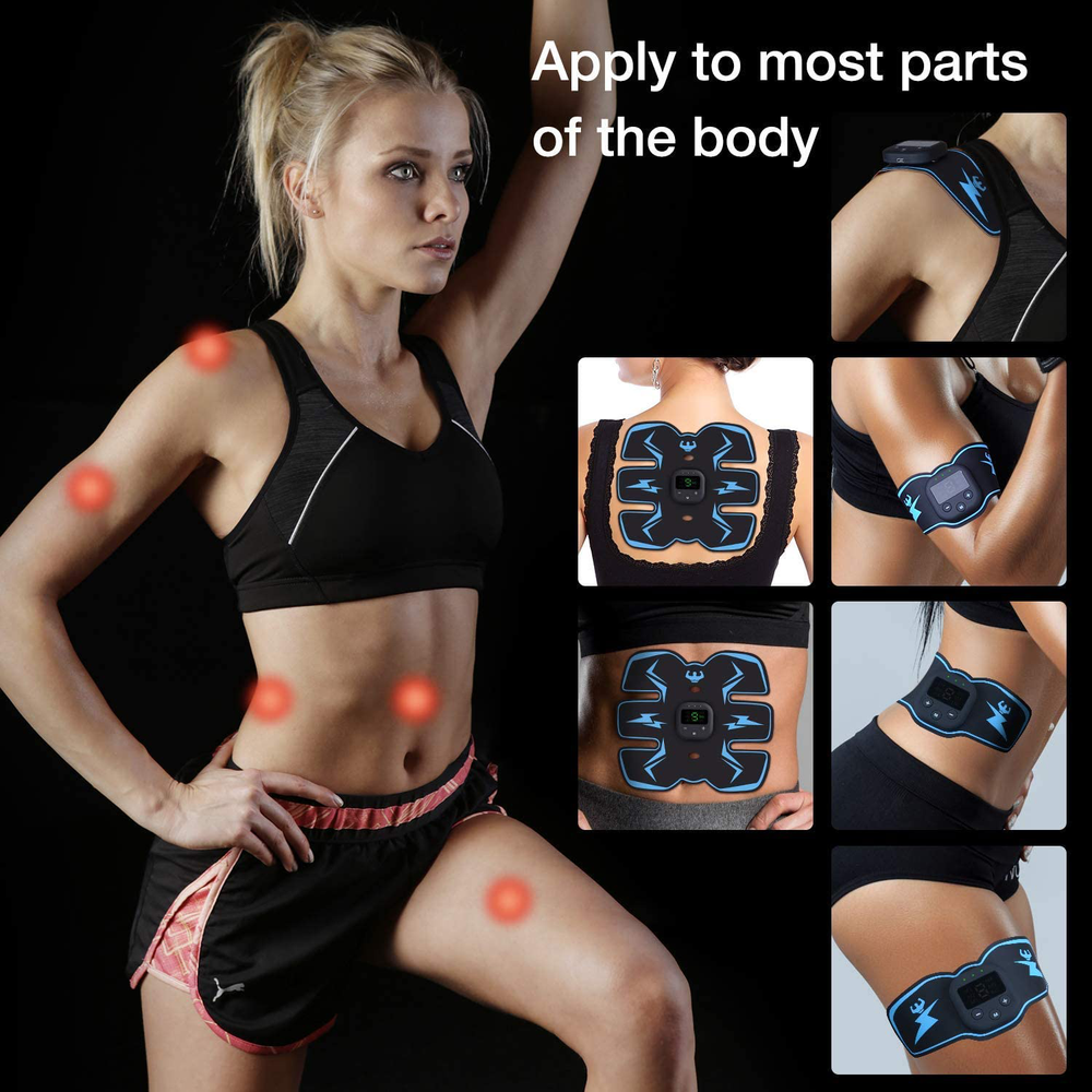 Abs Simulator Ab Stimulator Rechargeable Abdominal Muscle Trainer Toning Belt