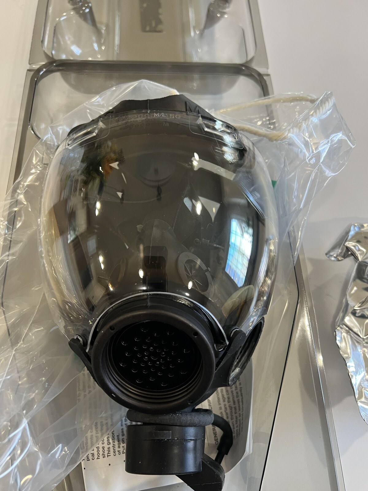 New MSA Millennium CBRN/NBC Gas Mask Clear Lens Outsert w/ Filter Medium