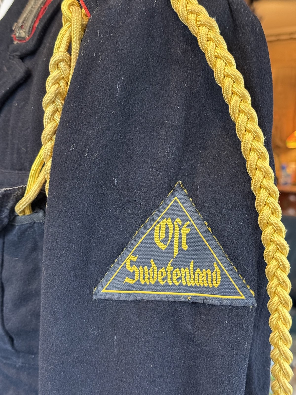 1930s German National Youth Tunic Waistcoat Blue Wool Ost Sudetenland Original