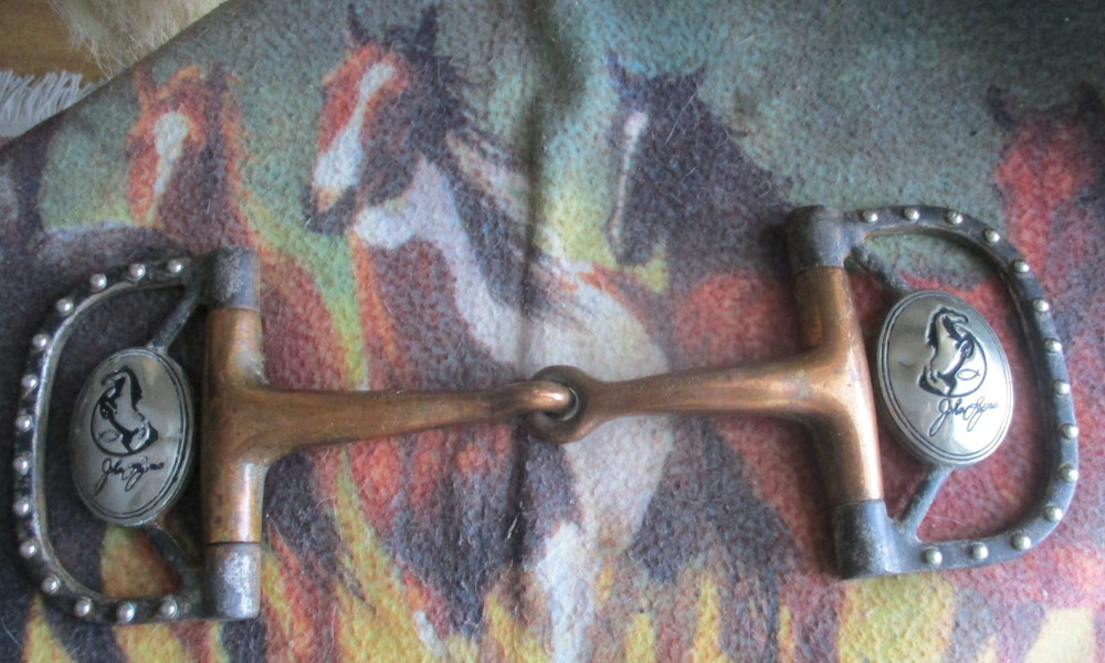 5" JOHN LYONS WESTERN SWEET IRON SNAFFLE DEE RING BIT