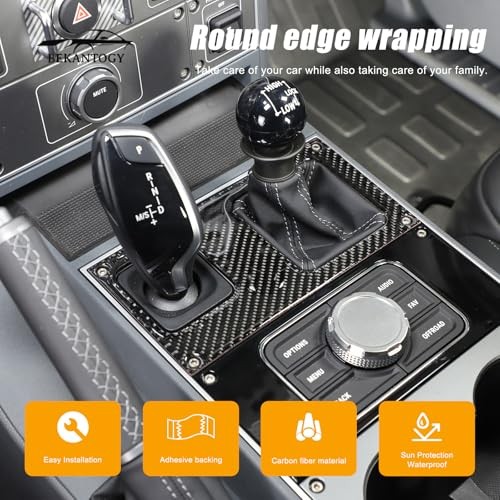 Center Control Shift Knob Panel Sticker Cover Compatible with INEOS Black