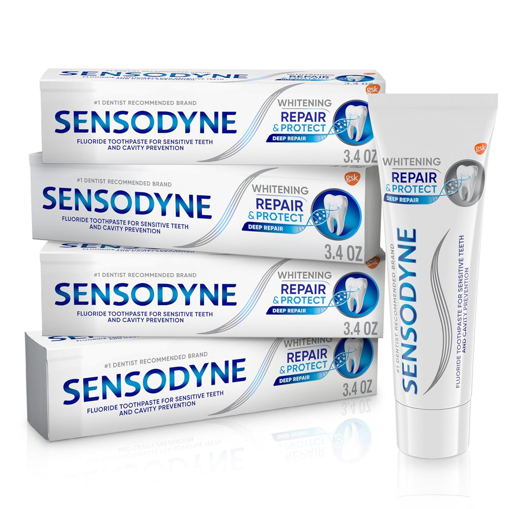 Repair and Protect Whitening Toothpaste, Toothpaste for Sensitive Teeth and Cavi