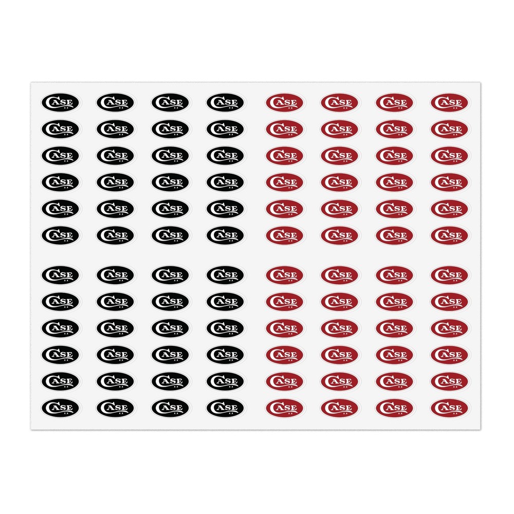 Case XX Knife Logo 90+ Count Approximately 1" Long Decals