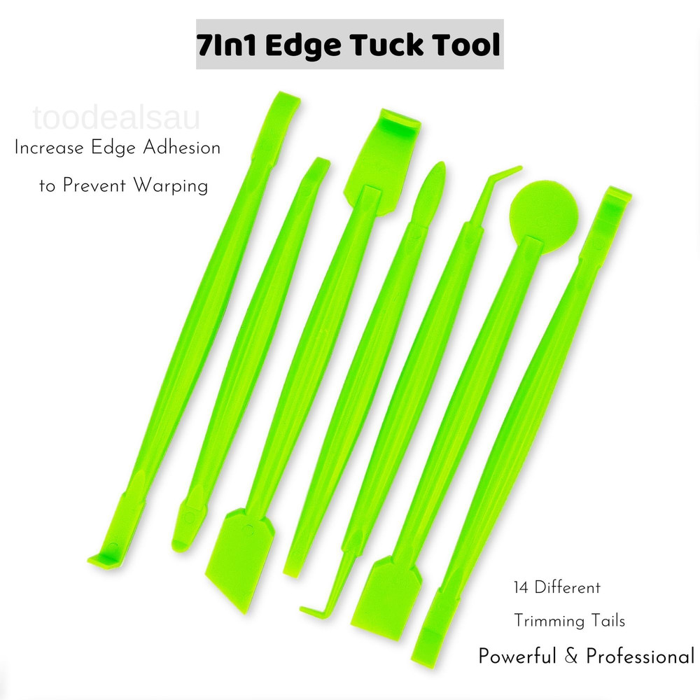 Premium Vinyl Wrap Tool Kit: 7PCS Car Installation Tools with Green