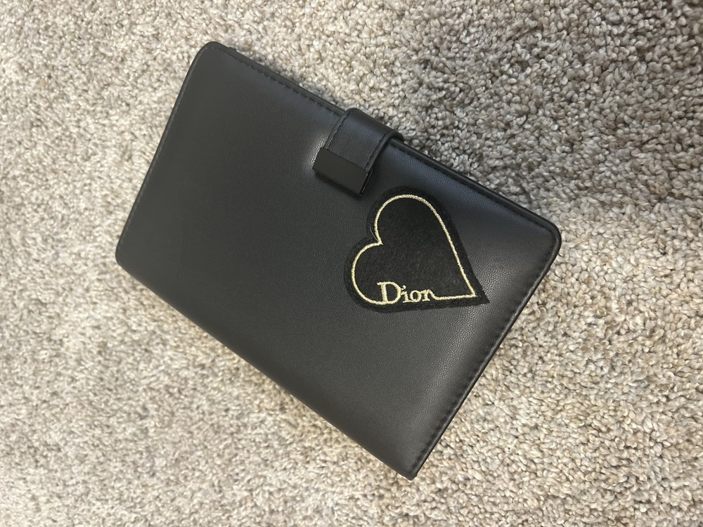 Christian Dior Notebook Notepad Heart BLACK -New-
