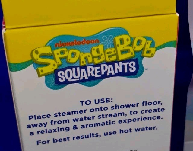 SpongeBob SquarePants OR Patrick 4 Pk. Shower Steamer Melts & Steamer Bars