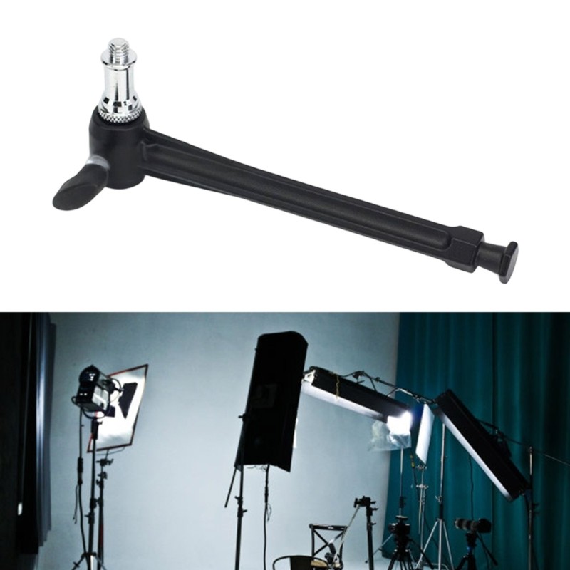 Quick Setups Hexagonal Clamp Arm With Adjustable Extension Rod For Studio Light