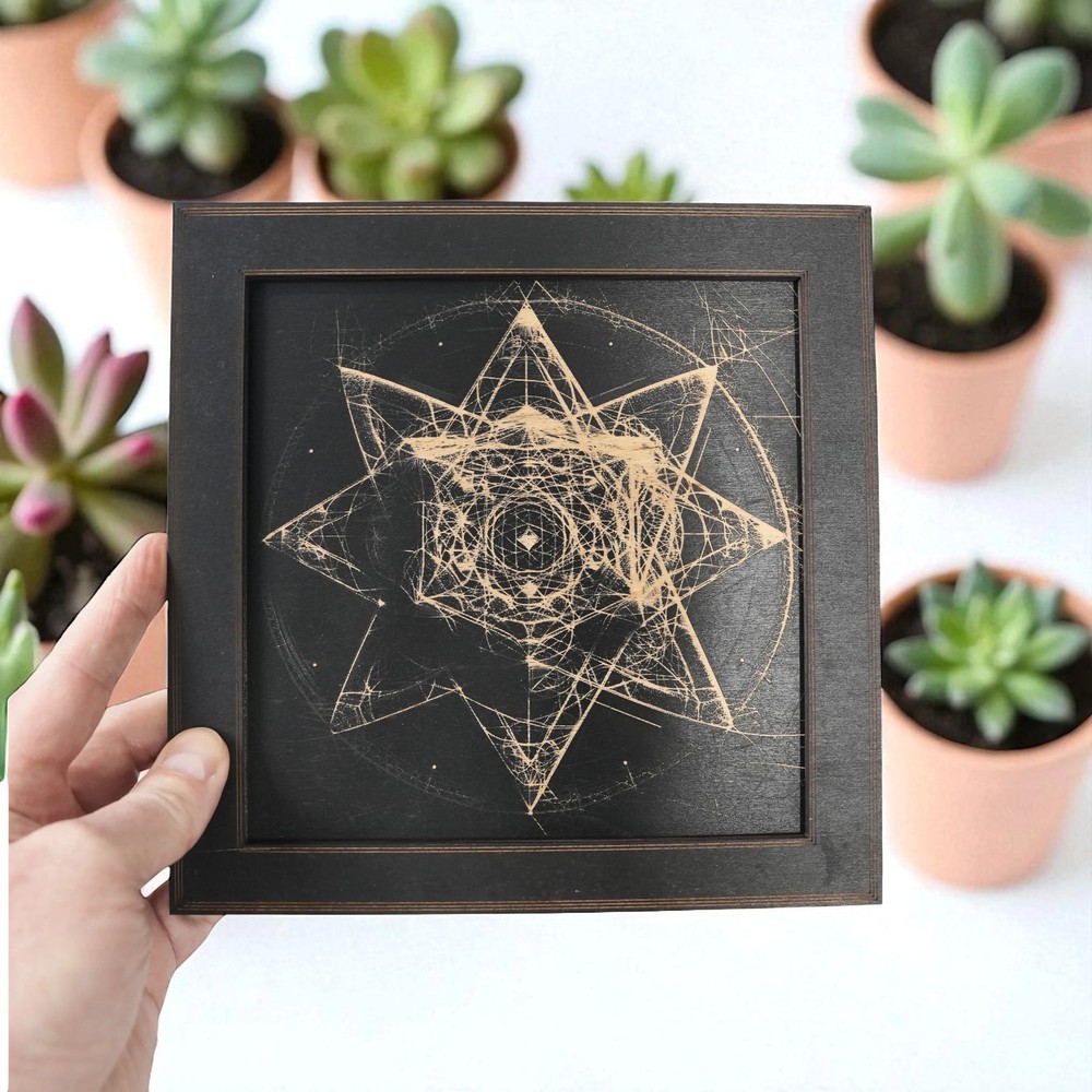 Framed Art - Organic Merkaba