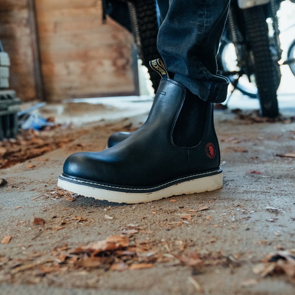 ROCKROOSTER Wide Comfortable Coolmax Lining Goodyear Welt Soft Toe Work boots