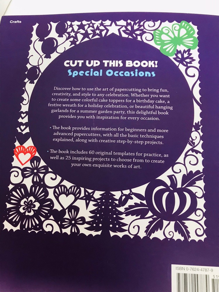 Cut Up This Book! Special Occasions Papercutting Projects Instruction Crafts