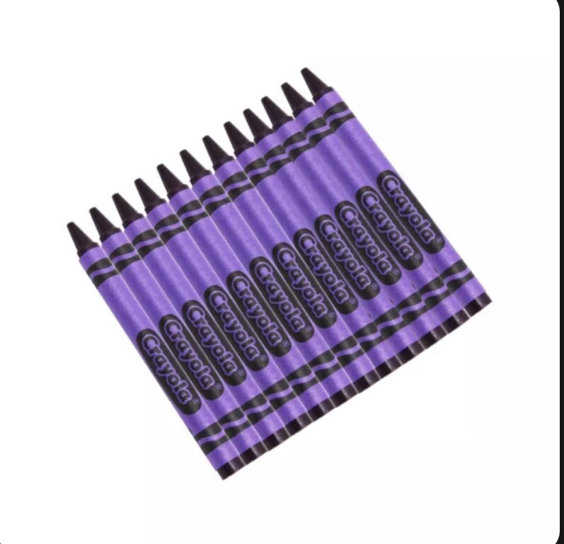 CRAYOLA BULK CRAYONS 12 CT VIOLET