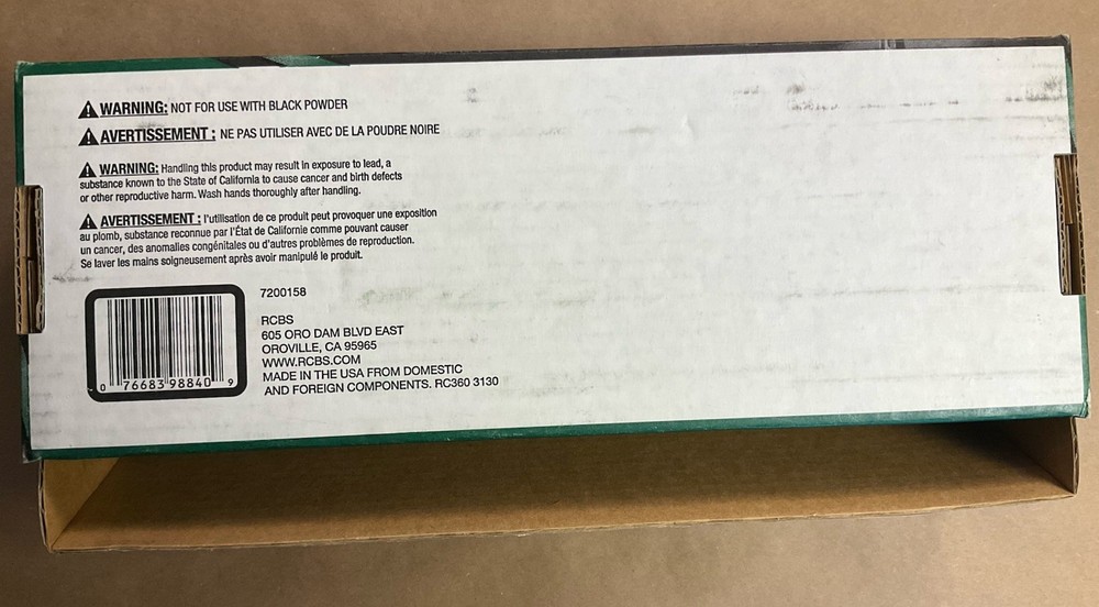 RCBS Quick Change Powder Measure 98840 Reloading Ammunition