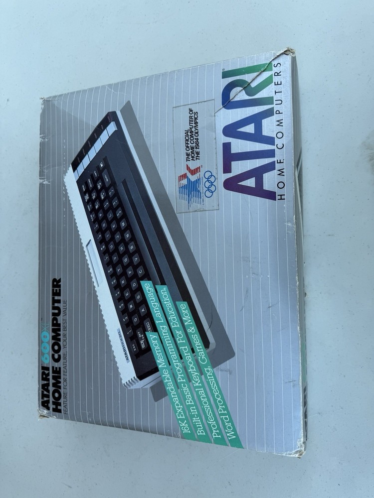 New Atari 600XL Home Computer - Open Box Vintage - Never Used