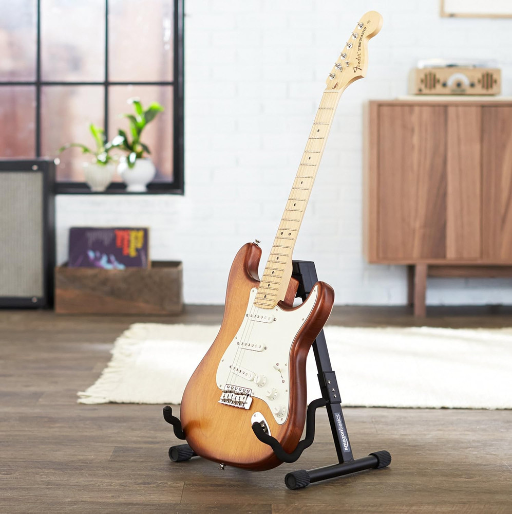 Adjustable Folding Guitar Stand, A-Shape, Fully Assembled - for School Music Pro
