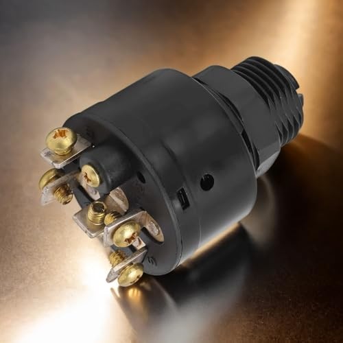 3 Position Ignition Key Switch with 2 Keys, High Efficiency Push to Choke for