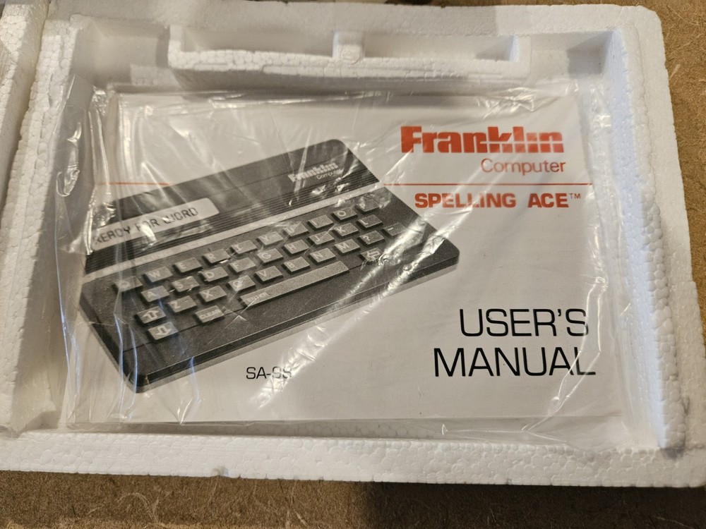 Vintage Franklin Spelling Ace Computer Second Edition