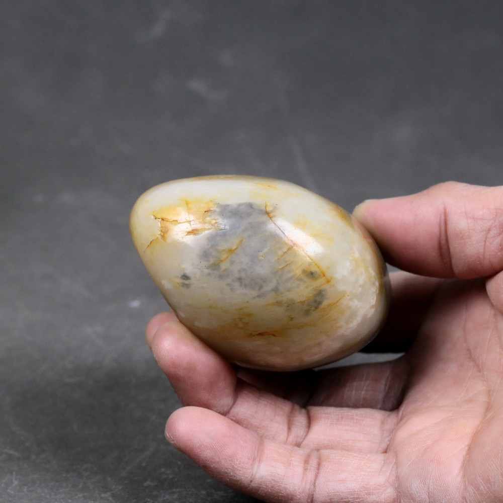 408G Certified 100% Hetian jade(Nephrite) Raw stone 和田玉青花原石