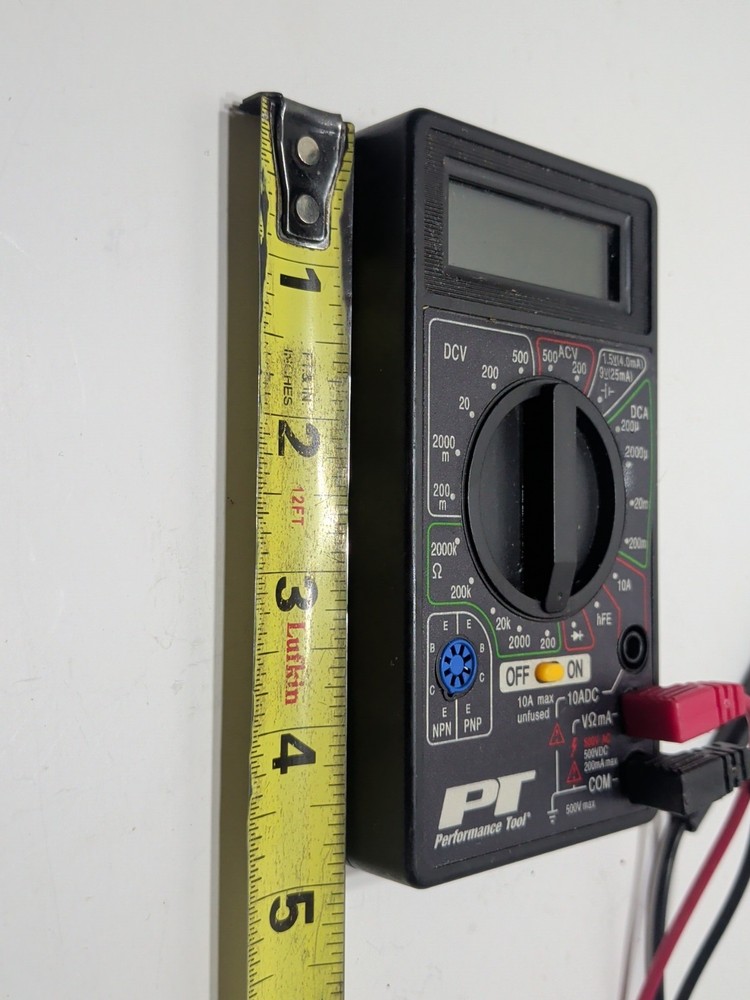 ✨WORKS✨ PT Performance Tool Digital Multi-Meter DCV, DCA
